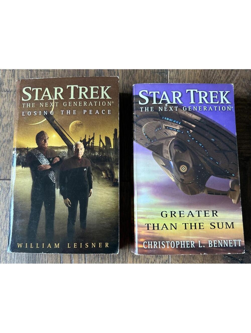 Star Trek The Next Generation  2 Books: Losing The Peace & Greater Than The Sum